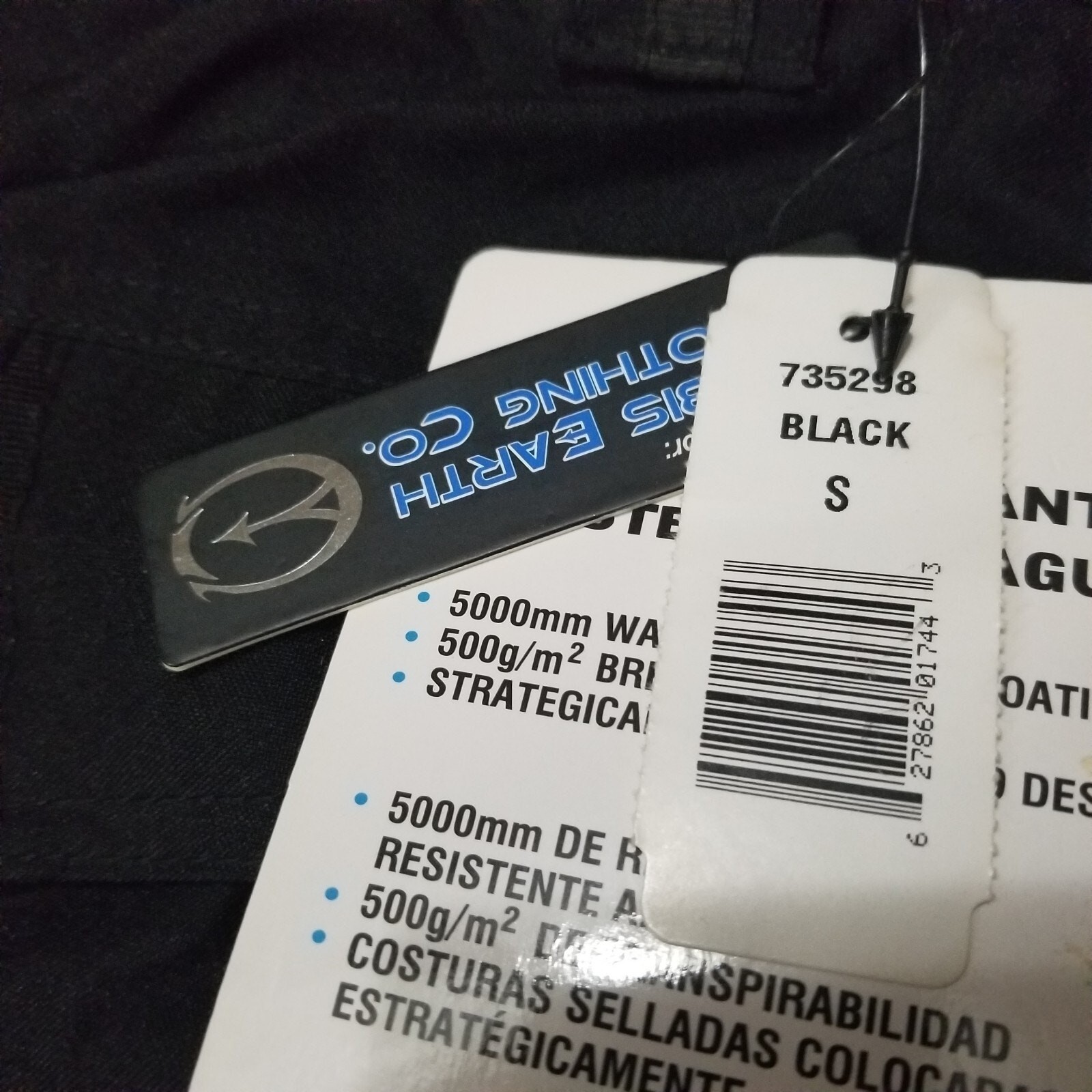 Ocean Earth Pro Snow Ski Pants Black Insulated Outdoor Activewear Mens Small