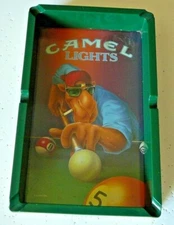1992 VINTAGE CAMEL LIGHTS JOE COOL CIGARETTE BILLIARD POOL TABLE "ASHTRAY" 