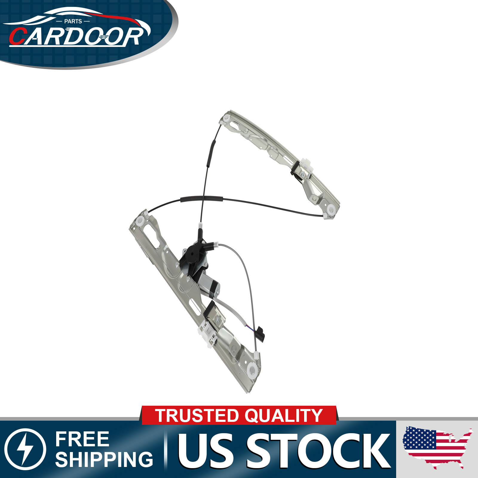 For 2009-2010 Ford F-150 Power Window Regulator with Motor Front Left