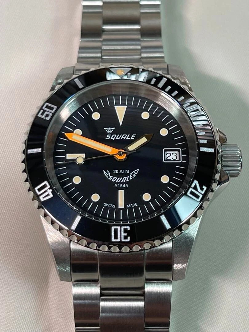 Squale 1545 Ferrovia Automatic Ceramic Bezel Men s Analog Watch Wristwatch Japan