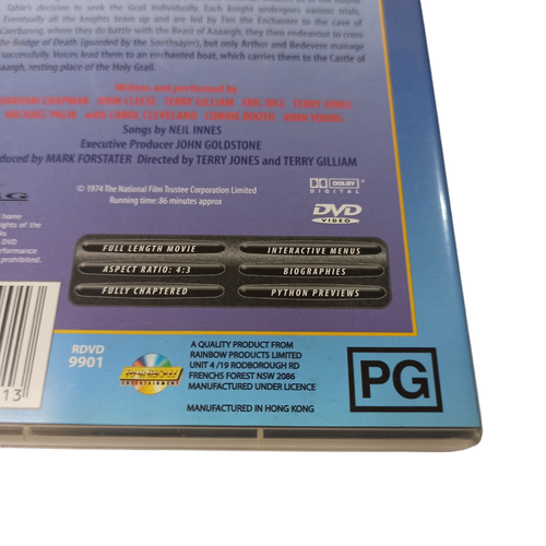 Monty Python & the Holy Grail DVD Adventure Comedy Family Historical King Arthur - Picture 8 of 10