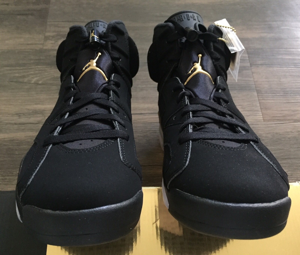 DS Air Jordan 6 Retro DMP 2020 Size 10 Black Metallic Gold 