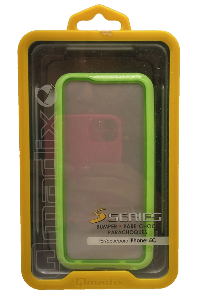Funda de parachoques Qmadix S Series para Apple iPhone 5C - Verde Foto 4 de 4