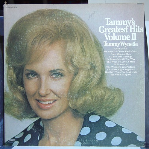 Tammy Wynette LP: Tammy's Greatest Hits Volume II 1971 Yellow Label Epic Recs VG - Picture 2 of 5