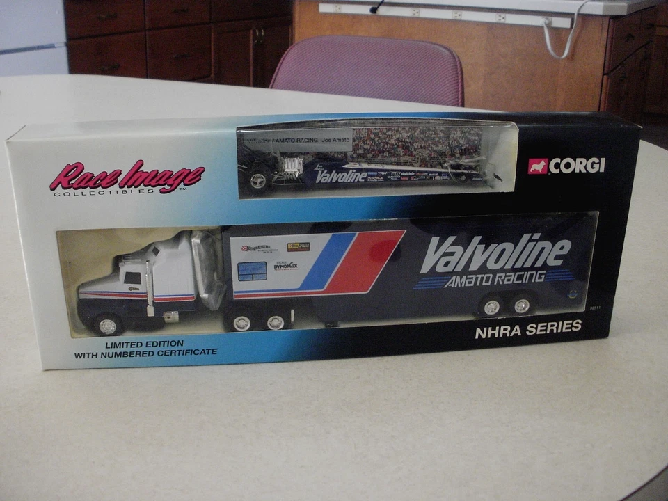 NHRA 1/64 JOE AMATO VALVOLINE HAULER AND DRAGSTER - Image 3 of 4