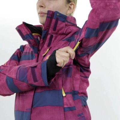 Salomon Ice Glory Insulated Hooded Women's Ski Jacket in Purple S