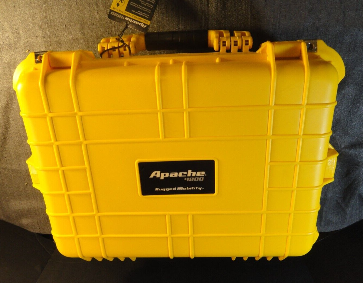 APACHE 4800 WEATHERPROOF PROTECTIVE HARD CASE CAMERA WEAPON YELLOW
