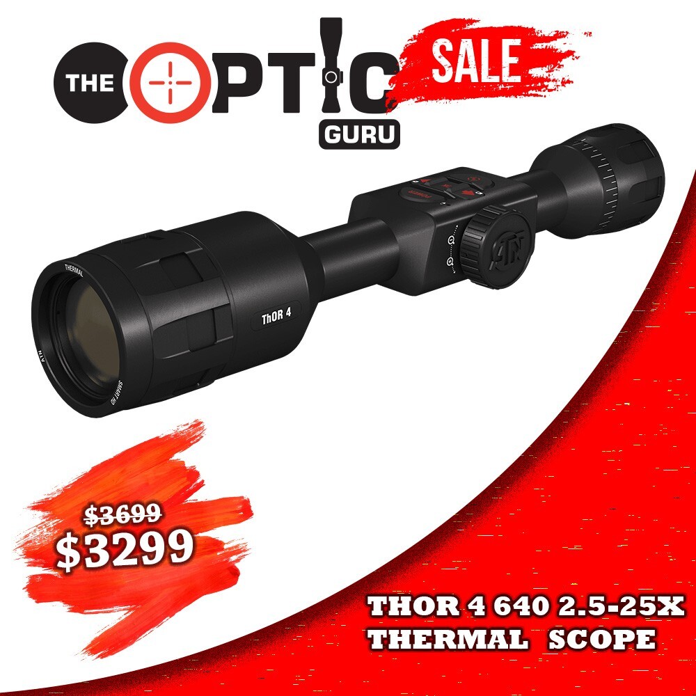 ATN Thor 4 640 2.5-25x Thermal Scope HD Video rec Smooth Zoom Wi