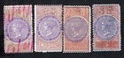 Australia 1872-94 stamps Revenue 2 issue 1Sh6d-3Sh perf 10+11 Wmk NSW used