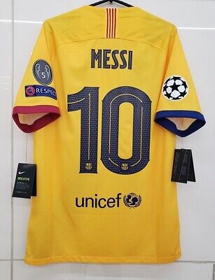 NWT Barcelona Messi 2019 2020 Away Official Jersey UEFA CL NWT Barcelona Messi 2019 2020 Away Official Jersey UEFA CL