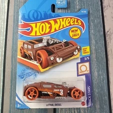 Hot Wheels Track Stars LETHAL DIESEL 2021 New Brown W/ Orange Wheels