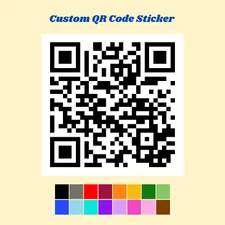 Custom QR Code sticker Personalized Business Website