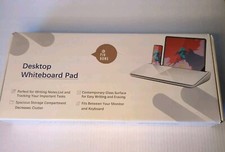 Desktop Whiteboard Glass Dry Erase White Board Desk Computer Buddy
