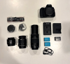 Canon EOS Rebel T6s 24.2MP Digital SLR Camera - Bundle W/Lenses and Batteries