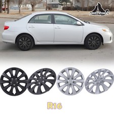 16-inch Set Of 4 Hubcaps For 20092014 Toyota Matrix Wheel Rims Cover Snap On