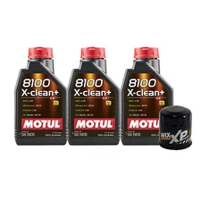 3L Motul 8100 X-CLEAN + 5W30 Wix XP Filter Motor Oil Change Kit API SN/CF