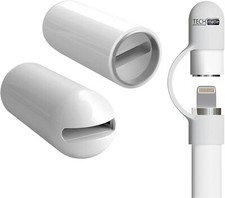  2 pack TechMatte 2-in-1 Cap Charging Adapter for Apple Pencil 1st Gen 