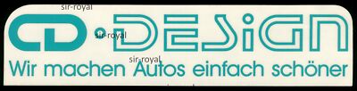 Werbe Aufkleber - CD Design - 19x5cm - Vintage 80er - Auto KFZ