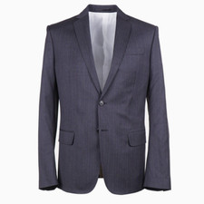 DSquared2 Extra-Slim 'Paris' Charcoal Gray Pin Stripe Wool Suit 42R Eu 52 NWT