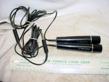 2 Vintage Panasonic Wm-2052p Microphones Impedance 20k Ohms