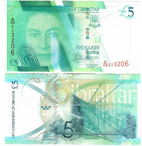 Gibraltar 5 Pounds 2020 (2021) UNC - Picture 1 of 1