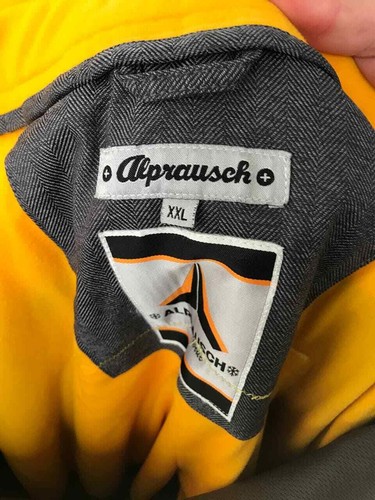 Alprausch Men's 2XL Snow Ski Suit Coat Jacket Pants US Ski Gray And Yellow - Picture 8 of 12
