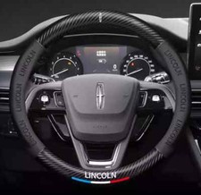 Coprivolante 15”38 cm vera pelle + fibra di carbonio per Lincoln tutti i modelli