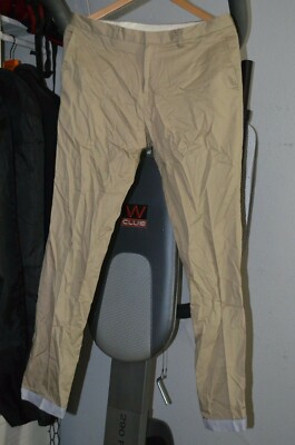 Mens topman skinny chino dress pants W 32L tan