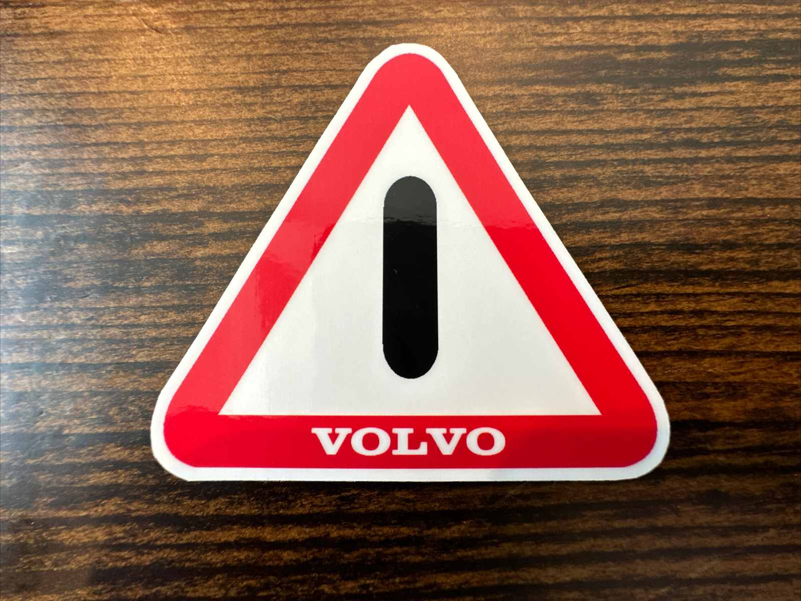 New Volvo Safety Triangle Decal Sticker for Door Jamb on 240, 740, 940