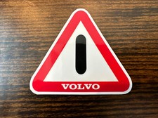 Genuine Volvo Safety Triangle Decal Sticker For Door Jamb On 240 740 940