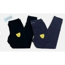Cat & Jack Kids 2 Pack Ebony and Indigo Leggings Size L 10/12 A3010