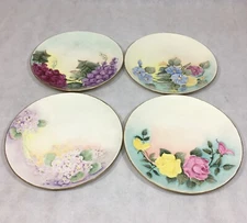 Rhythm by Homer Laughlin 10.25" Floral Plates Lot of 4