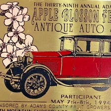 1994 Antique Auto Car Show AACA Apple Blossom Festival Arendtsville PA Plaque