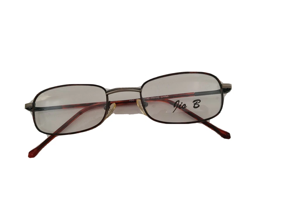 VINTAGE JIO BENDINI JBK708 EYEGLASSES FRAME BROWN/SILVER ITALY DESIGN RETAIL$150 - Image 2 of 4