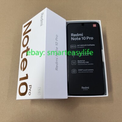 Xiaomi Redmi Note 10 Pro 5G 6/128GB Dual SIM 64MP Unlocked 5100mAh Octa-core