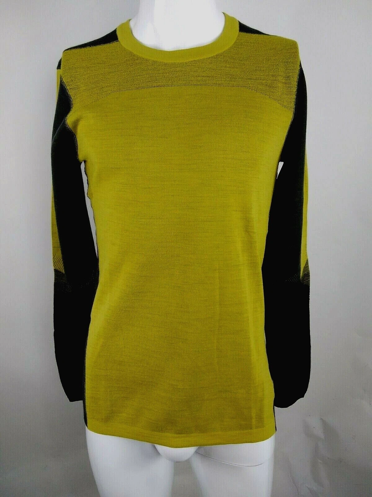 SmartWool Men Intraknit Merino 200 Long Sleeve Crew Green Medium 16453-G58