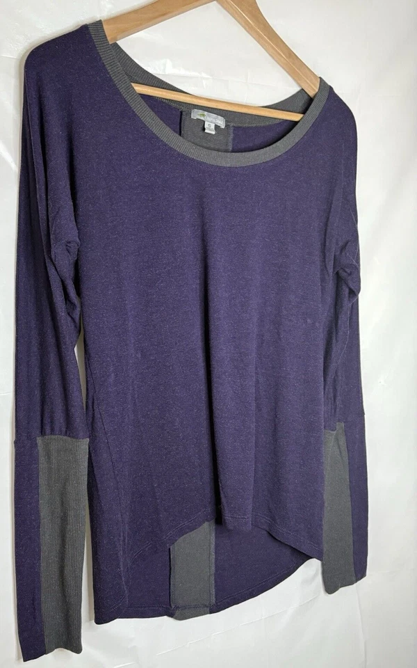 Camiseta Pullover Horny Toad Daydream Dolman Ligera Gris Púrpura Mezcla Modal S Foto 2 de 4