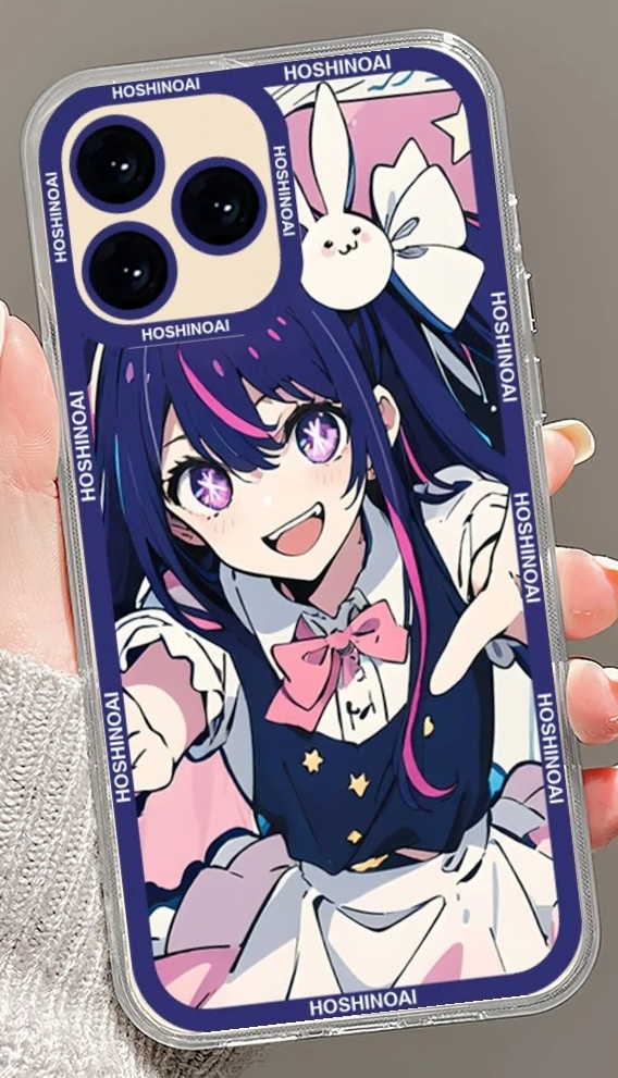 Cute Oshi No Ko Anime Ai Hoshino Phone Case for IPhone 15 14 13 12 Pro MAX  11 X XS Max XR SE2 8 7 15 Plus clear Soft Cover Coque - AliExpress