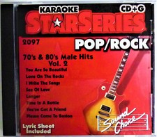 KARAOKE CD G Star Series POP/ROCK - 70'S  80'S MALE HITS - VOL SC20971 - RARE 