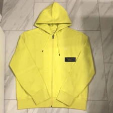 Polo Ralph Lauren Men's Double Knit Full Zip Hoodie Yellow $138 New