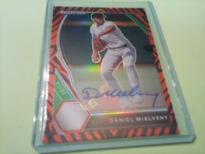 2021 Panini Prizm Draft Picks 8/25 TIGER STRIPE PRIZM AUTOGRAPH DANIEL MCELVENY