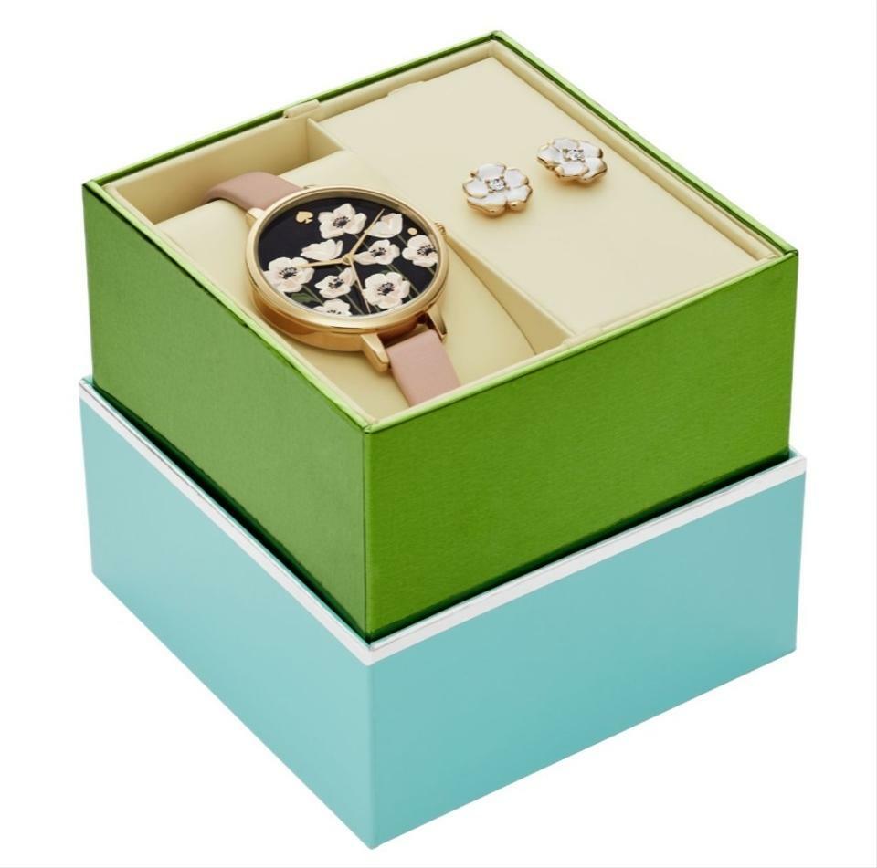 ★安心ヤマト便★Kate Spade Metro Watch & Earrings KSW1375BOX NWT KATE SPADE Gold-tone Metro Watch and Earrings Box Set