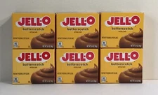 6 Boxes - Jello Butterscotch -  Instant Pudding Mix 3.4 oz FREE SHIPPING!