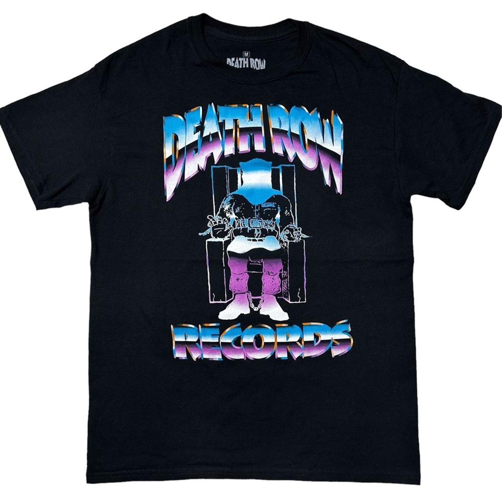 FILA T shirt grafica logo cromato ufficiale Death Row Records nera uomo M