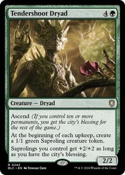 Tendershoot Dryad #242 Rare Commander: Bloomburrow MTG