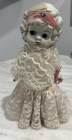 1920's VINTAGE BISQUE FLAPPER KEWPIE OR PENNY  8” DOLL LACE DRESS MADE IN JAPAN — photo 1