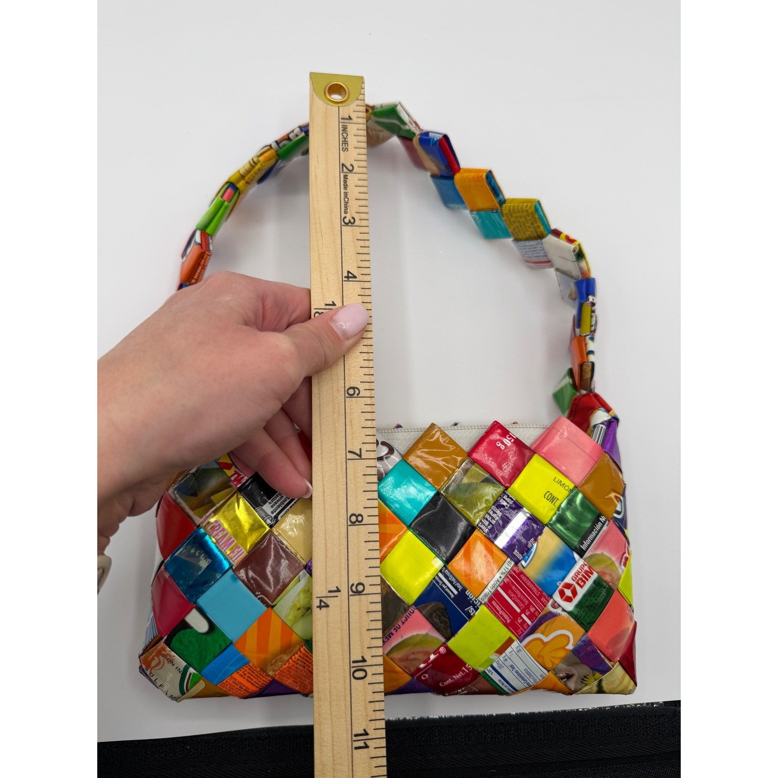 Unique Handmade Recycled Candy Wrapper Handbag Wo… - image 7