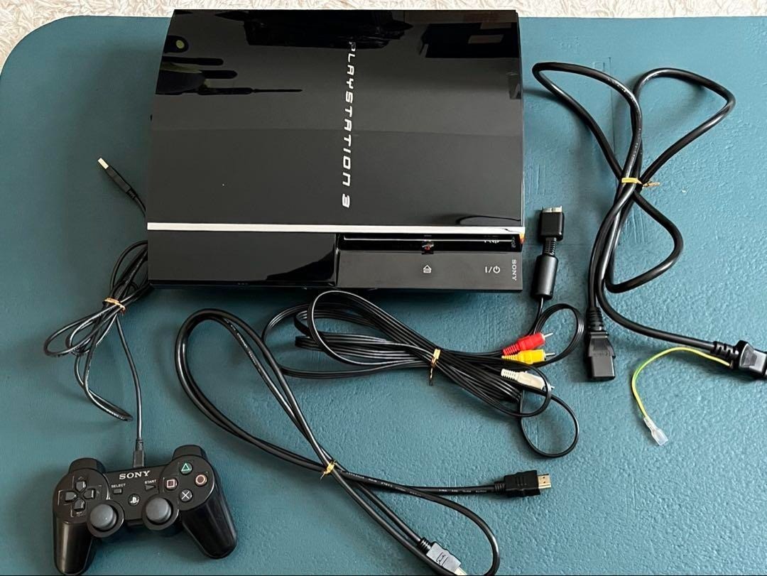 Nintendo Switch PS3 CECHA00 YLOD Sony PS3 CECHA00 Console 500GB YLOD Junk Controller Cables