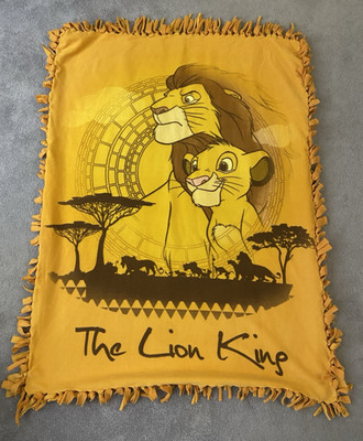 Disney Lion King Fleece Throw Blanket Simba Mufasa 50x38
