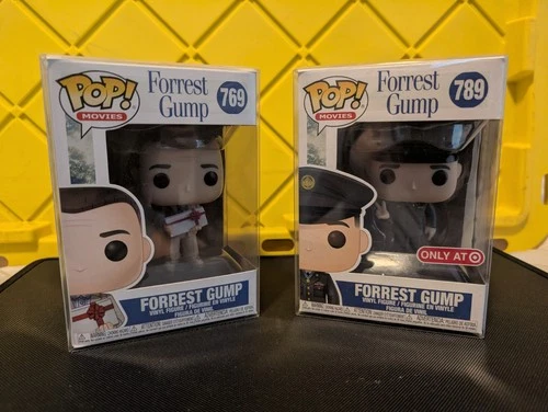Funko Pop! Movies: Forrest Gump Lot - 769 And 789 in soft case protectors